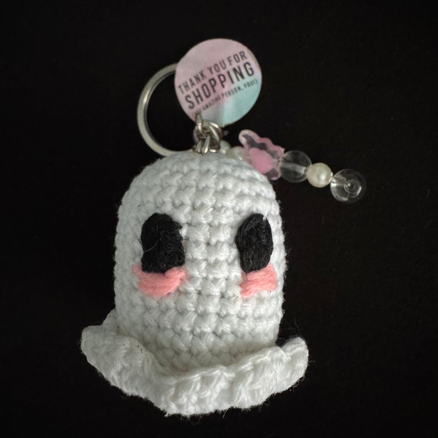 Handmade Crochet Ghost Keychain – Cute, Quirky & High-Quality