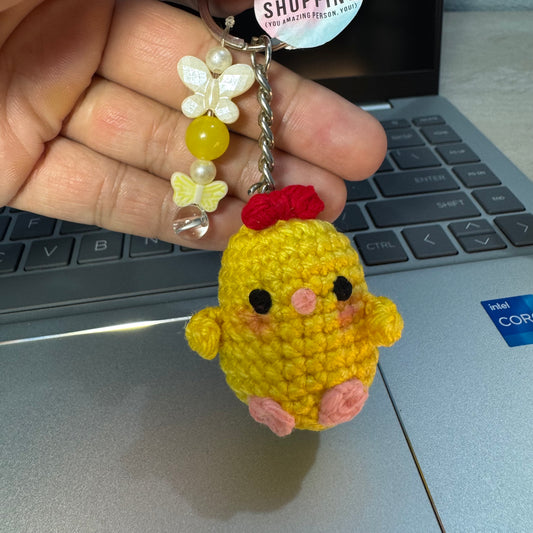 Handmade Crochet Chick Keychain – Cute, Durable & High-Quality